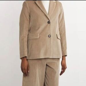 MaxMara Tan Cotton Corduroy Blazer